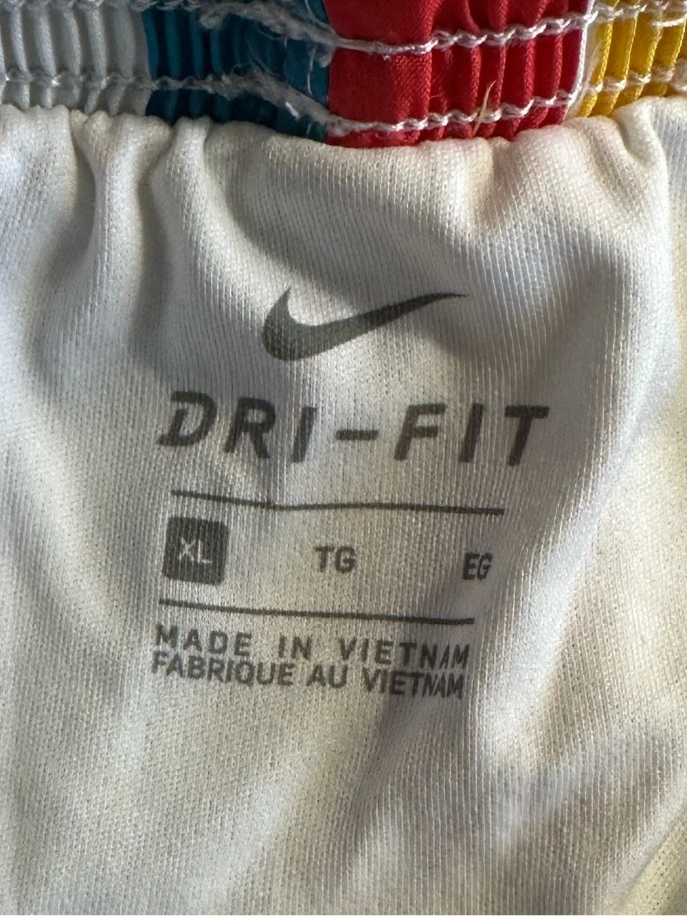 Nike Big Kids Striped Running Shorts - DD2408 Multicolor XL